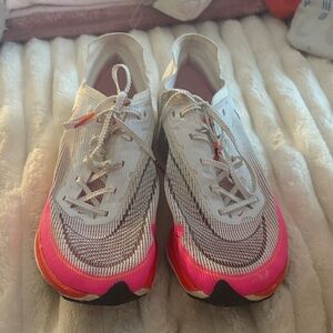 Nike Zoom X Vaporfly Women's White and Pink Athletic Shoes